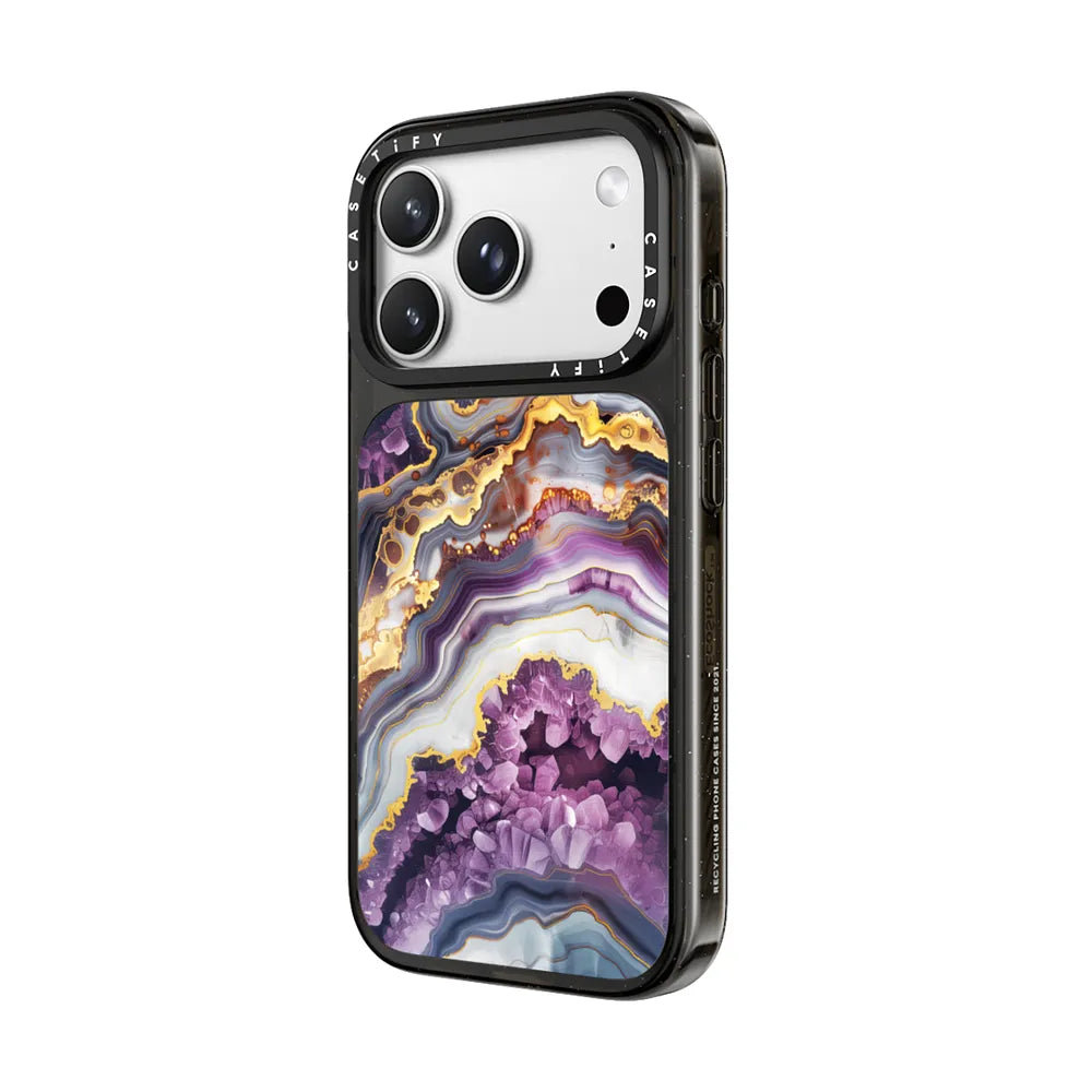 Purple Amethyst Crystal Marble