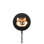 Stubborn Shiba Inu |   / PowerThru Magnetic Wireless Charger MagSafe Compatible / Black | Image 1