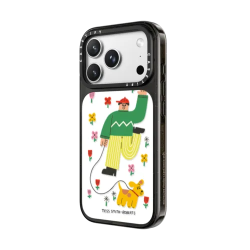 Green Dog Walker | iPhone 18 Pro Max / Impact Case MagSafe Compatible - Glossy / Glossy Black | Image 2
