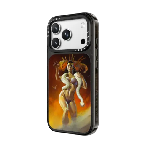 Dusk Til Dawn by Frazetta Girls | iPhone 18 Pro Max / Impact Case MagSafe Compatible - Glossy / Glossy Black | Image 2