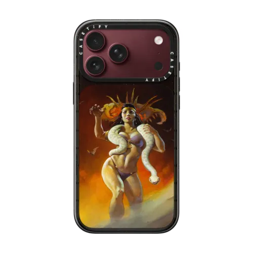Dusk Til Dawn by Frazetta Girls | iPhone 18 Pro Max / Impact Case MagSafe Compatible - Glossy / Glossy Black | Image 1