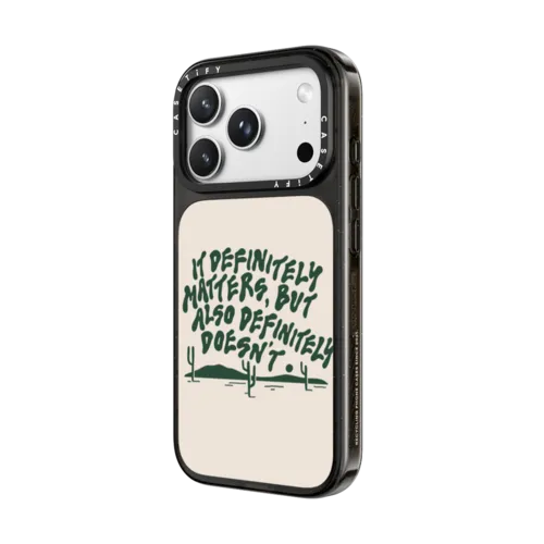Definitely Matters by Emma Atterbury | iPhone 18 Pro Max / Impact Case MagSafe Compatible - Glossy / Glossy Black | Image 2