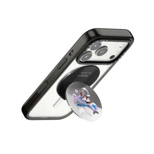 The Cat From the Sea | Snappy Grip Stand / Snappy Mirror Grip Stand MagSafe Compatible / Silver | Image 3