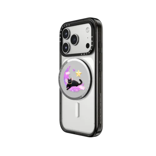 The Cat from Moon | Snappy Grip Stand / Snappy Mirror Grip Stand MagSafe Compatible / Silver | Image 2