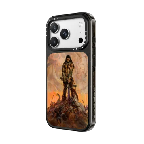 Conan The Barbarian by Frazetta Girls | iPhone 18 Pro Max / Impact Case MagSafe Compatible - Glossy / Glossy Black | Image 2