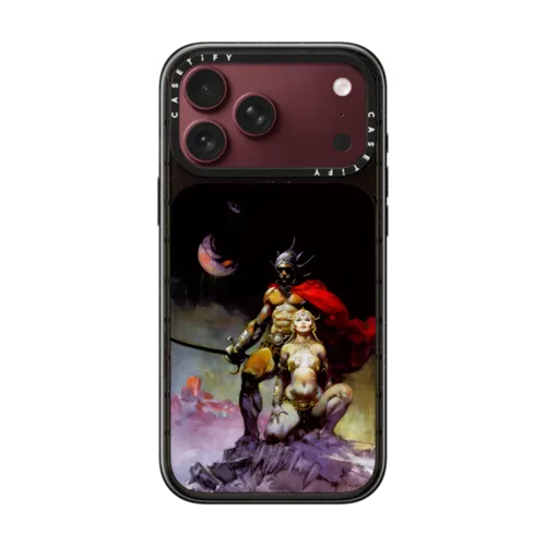 Mastermind of Mars by Frazetta Girls | iPhone 18 Pro Max / Impact Case MagSafe Compatible - Glossy / Glossy Black | Image 1