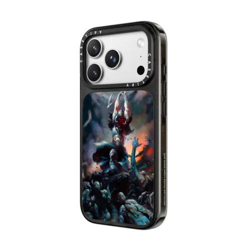 Death Dealer II by Frazetta Girls | iPhone 18 Pro Max / Impact Case MagSafe Compatible - Glossy / Glossy Black | Image 2