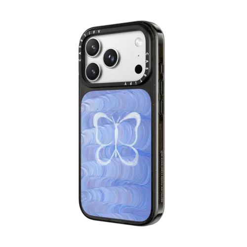 Flutter On By by Katie Over | iPhone 18 Pro Max / Impact Case MagSafe Compatible - Glossy / Glossy Black | Image 2