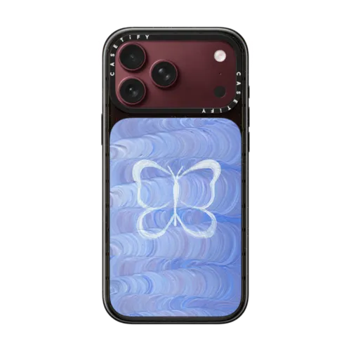 Flutter On By by Katie Over | iPhone 18 Pro Max / Impact Case MagSafe Compatible - Glossy / Glossy Black | Image 1