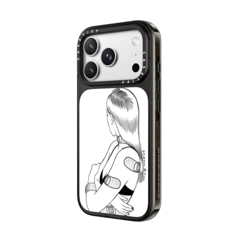 My Hurts is Real | iPhone 18 Pro Max / Impact Case MagSafe Compatible - Glossy / Glossy Black | Image 2