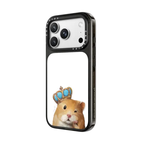 Gloomie Hamster by LeonLollipop | iPhone 18 Pro Max / Impact Case MagSafe Compatible - Glossy / Glossy Black | Image 2