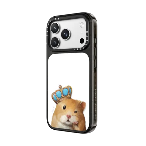 Gloomie Hamster by LeonLollipop | iPhone 18 Pro Max / Impact Case MagSafe Compatible - Glossy / Glossy Black | Image 2