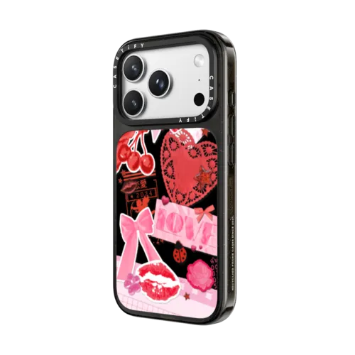 Transparent Junk Journal Stickers | iPhone 18 Pro / Impact Case MagSafe Compatible - Glossy / Glossy Black | Image 2
