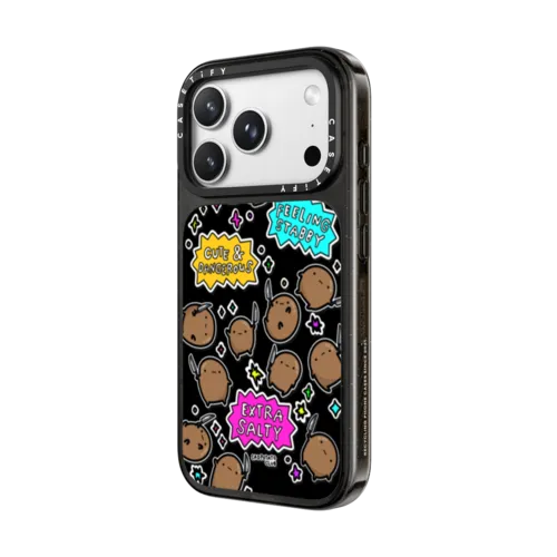 feeling stabby stickers | iPhone 18 Pro Max / Impact Case MagSafe Compatible - Glossy / Glossy Black | Image 2