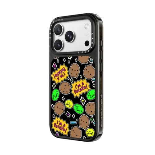 imma potato stickers | iPhone 18 Pro Max / Impact Case MagSafe Compatible - Glossy / Glossy Black | Image 2