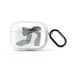 Black Organza Ribbon | AirPods Pro 2 / Earbuds Impact Case / Frost | Image 1
