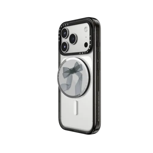 Black Organza Ribbon | Snappy Grip Stand / Snappy Mirror Grip Stand MagSafe Compatible / Silver | Image 2