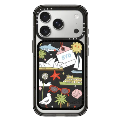Sydney Stickers | Snappy Cardholder Stand / Snappy Cardholder Stand MagSafe Compatible / Black | Image 1