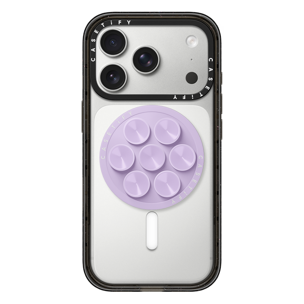 Snappy Snap & Stick Grip Stand MagSafe Compatible - Lavender | Image 1