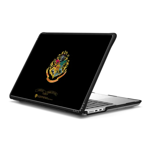 Hogwarts Crest Laptop Case | MacBook Pro 14-inch (M1 - M5) / MacBook Impact Case / Black | Image 1