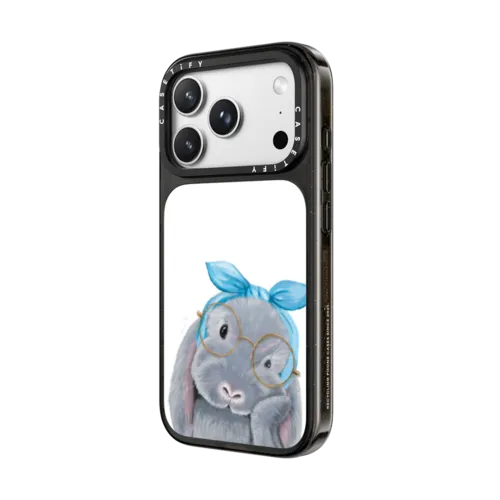 Gloomie Bunny by LeonLollipop | iPhone 18 Pro Max / Impact Case MagSafe Compatible - Glossy / Glossy Black | Image 2