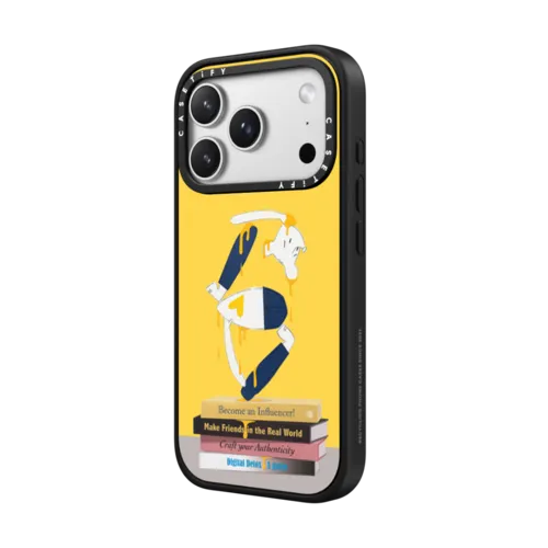 Self-Help Who? (Digital Delirium) (Yellow) | iPhone 17 Pro Max / Impact Case MagSafe Compatible / Matte Black | Image 2