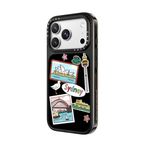 Sydney Stickers | iPhone 18 Pro Max / Impact Case MagSafe Compatible - Glossy / Glossy Black | Image 2