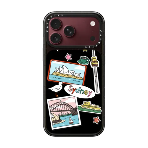 Sydney Stickers | iPhone 18 Pro Max / Impact Case MagSafe Compatible - Glossy / Glossy Black | Image 1