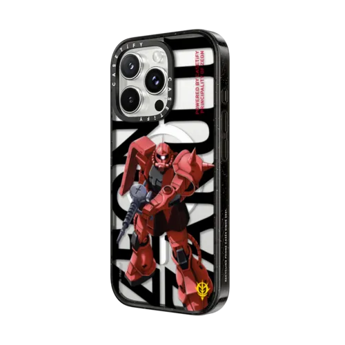 MS-06S Char's Zaku II Case | iPhone 16 Pro Max / Impact Case MagSafe Compatible / Black | Image 2