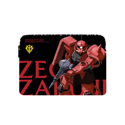 MS-06S Char's Zaku II Laptop Sleeve | Large (16") / Impact Laptop Sleeve / Multicolor | Image 1