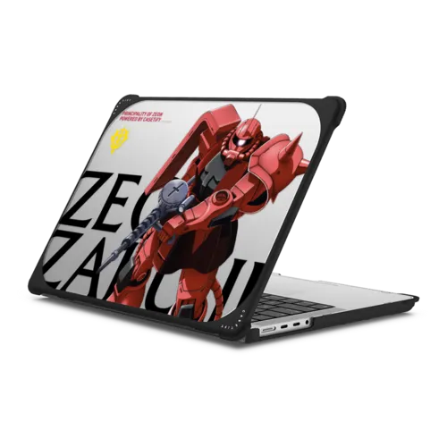 MS-06S Char's Zaku II Laptop Case | MacBook Pro 14-inch (M1 - M5) / MacBook Bounce Case / Black | Image 1