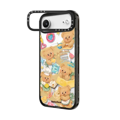 Butterbear Baking Time Case | iPhone Air / Impact Ring Stand Case MagSafe Compatible / Black | Image 2