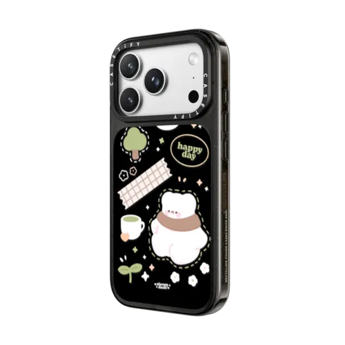 happy day | iPhone 18 Pro Max / Impact Case MagSafe Compatible - Glossy / Glossy Black | Image 2
