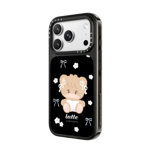 latte ribbon | iPhone 18 Pro Max / Impact Case MagSafe Compatible - Glossy / Glossy Black | Image 2