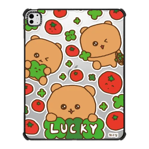 LUCKY TOMATO | iPad Pro 13-inch (M4/M5) / iPad Impact Case / Black | Image 1