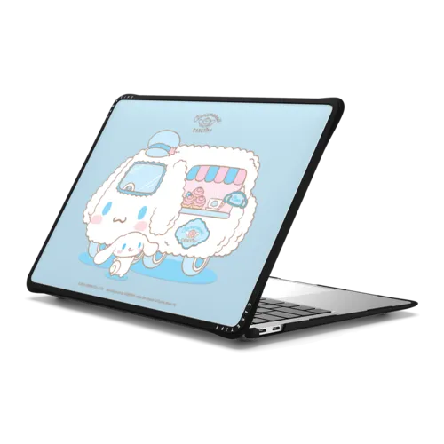 Cinnamoroll Cafe Truck Laptop Case | MacBook Air 13-inch (M1 / Intel) / MacBook Impact Case / Black | Image 1