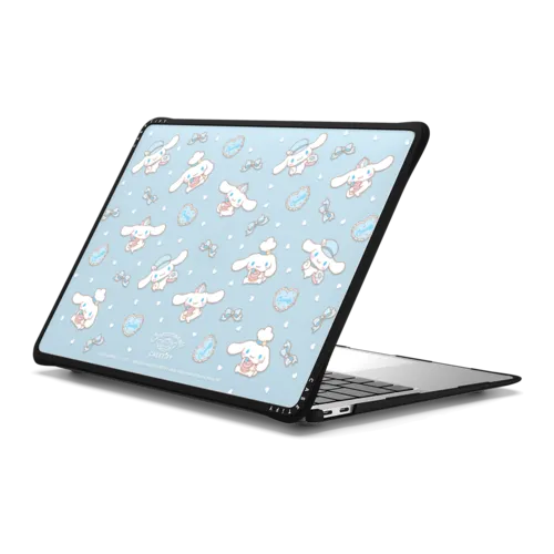 Cinnamoroll Dessert Pattern Laptop Case | MacBook Air 13-inch (M1 / Intel) / MacBook Impact Case / Black | Image 1