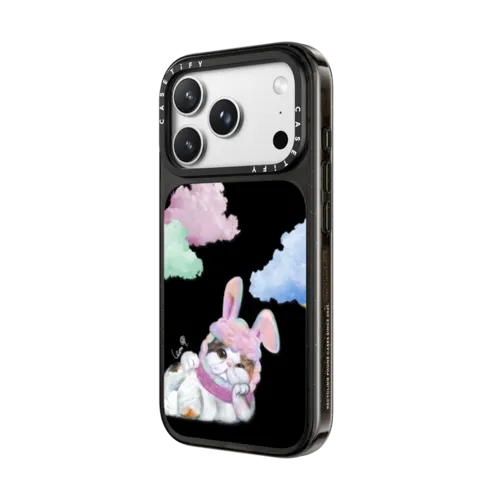 Gloomie Cat Sky by LeonLollipop | iPhone 18 Pro Max / Impact Case MagSafe Compatible - Glossy / Glossy Black | Image 2