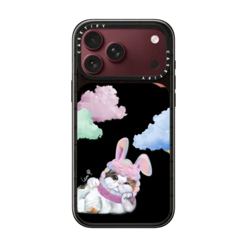 Gloomie Cat Sky by LeonLollipop | iPhone 18 Pro Max / Impact Case MagSafe Compatible - Glossy / Glossy Black | Image 1