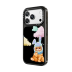 Amber Cat Sky by LeonLollipop | iPhone 18 Pro / Impact Case MagSafe Compatible - Glossy / Glossy Black | Image 2