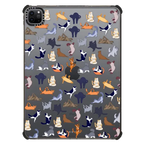 YOGA CATS | iPad Pro 11-inch (3rd/4th gen) / iPad Impact Case / Black | Image 1