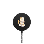 YOGA CAT |   / PowerThru Magnetic Wireless Charger MagSafe Compatible / Black | Image 1