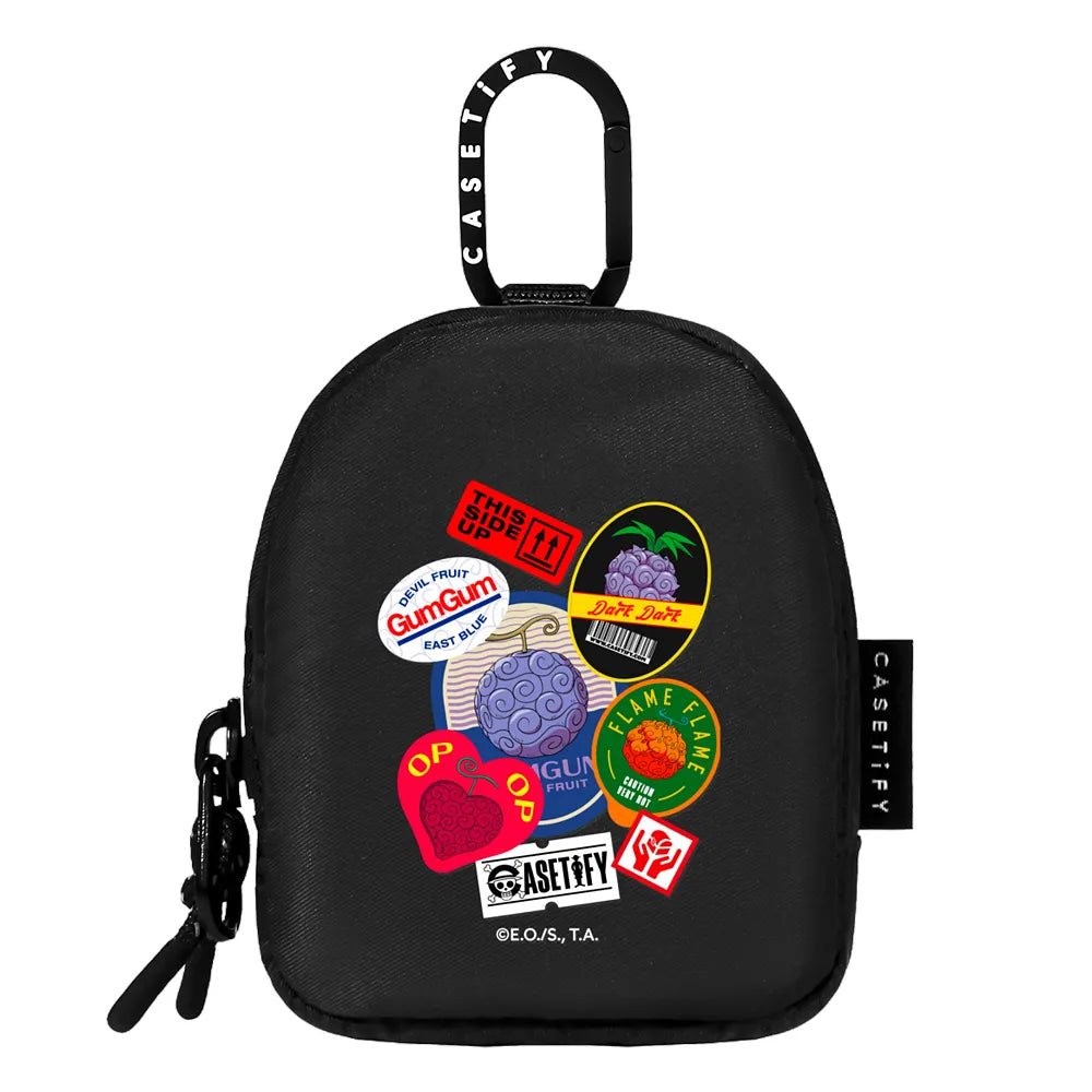 Devil Fruits Label Sticker Earbuds Pouch | Image 1