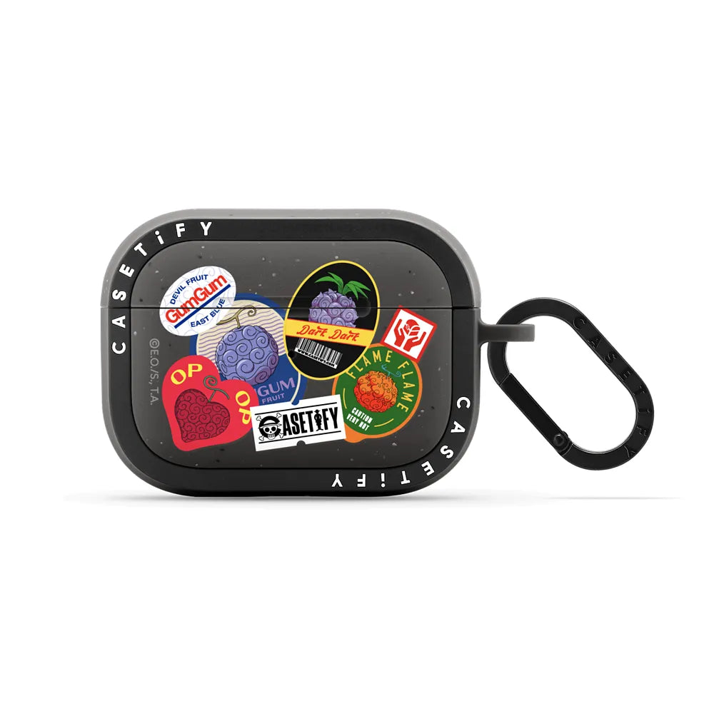 Devil Fruits Label Sticker Earbuds Case | Image 1