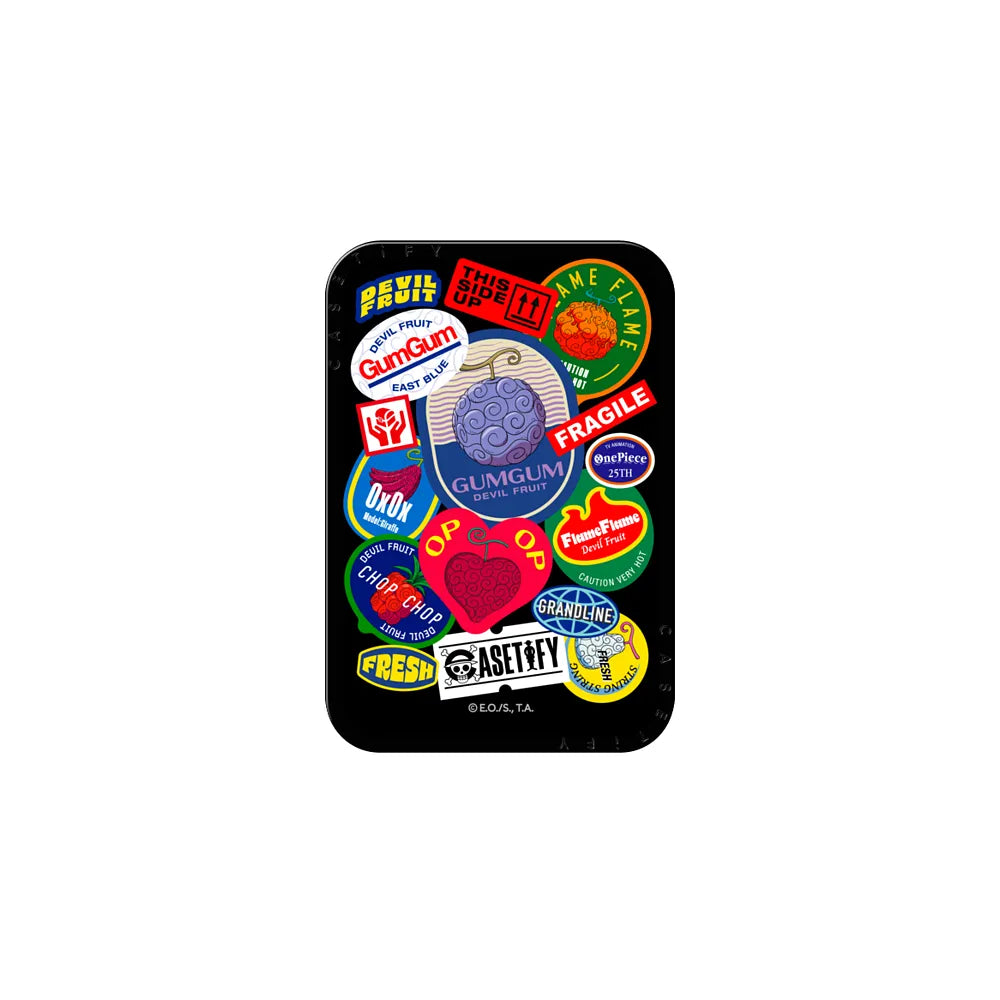 Devil Fruits Label Sticker Snappy Cardholder Stand