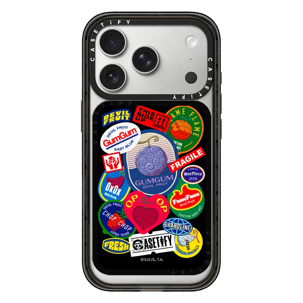 Devil Fruits Label Sticker Snappy Cardholder Stand | Image 1
