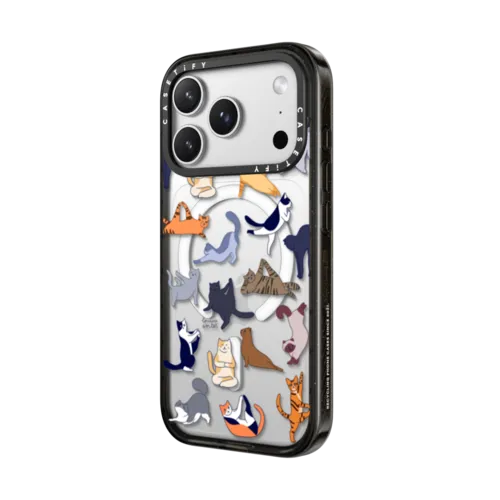 YOGA CATS | iPhone 17 Pro Max / Impact Case MagSafe Compatible / Black | Image 2