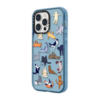 YOGA CATS | iPhone 13 Pro / Impact Case / Baby Blue | Image 2