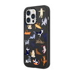 YOGA CATS | iPhone 13 Pro / Impact Case / Matte Black | Image 2