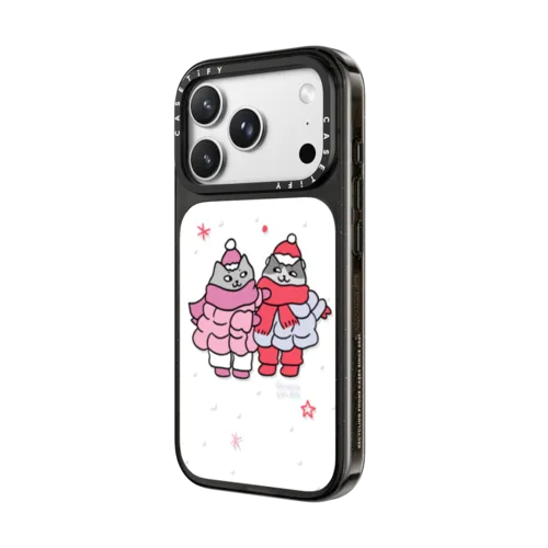 WARM CATS | iPhone 18 Pro Max / Impact Case MagSafe Compatible - Glossy / Glossy Black | Image 2